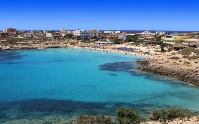 L'Hotel Mir Mar si trova a pochi passi dalla Spiaggia della Guitgia a Lampedusa